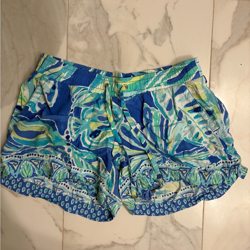 Lilly Pulitzer Blue and Green Shorts
